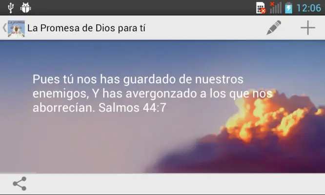 La Promesa de Dios para tí android App screenshot 0